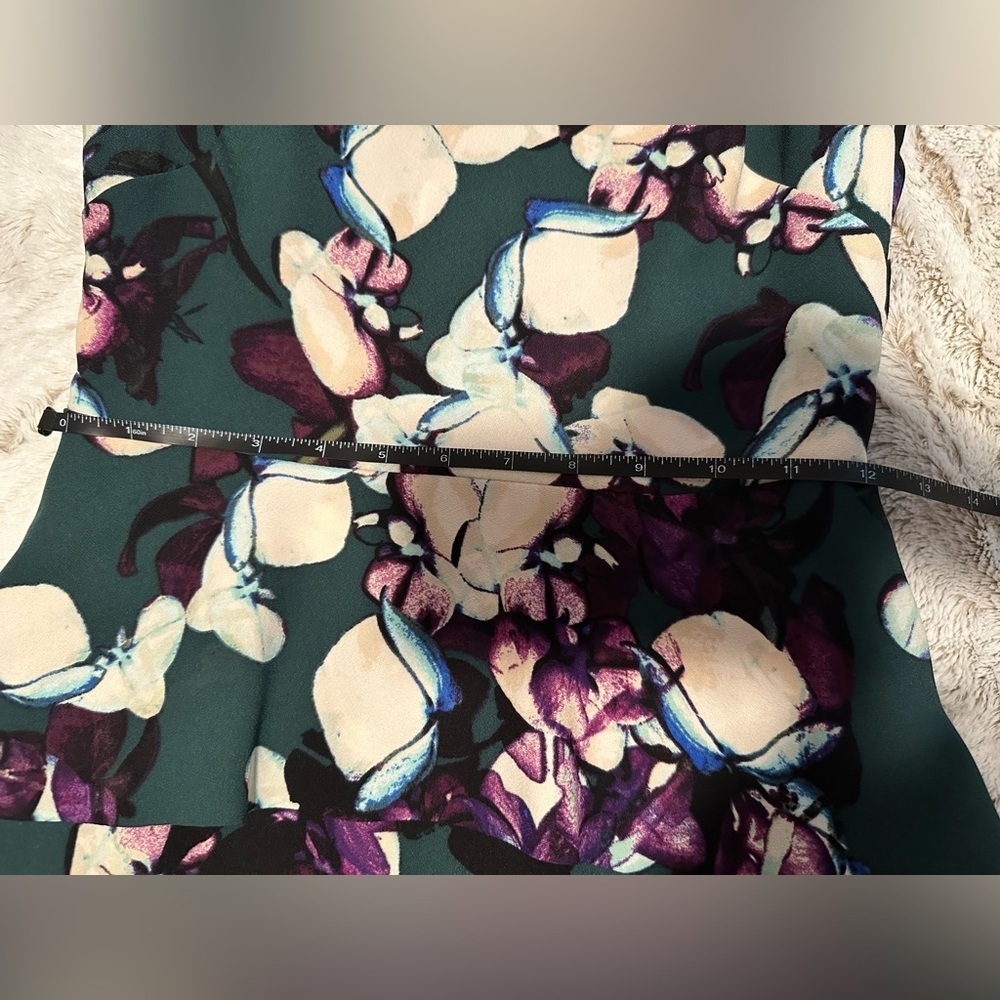 Banana Republic Deep Hunter Floral Peplum Dress - Picture 10 of 15